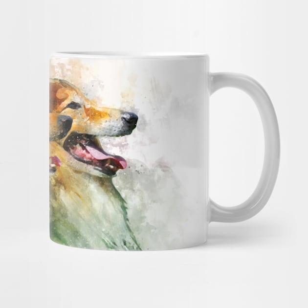 Rough Collie / Long-haired Collie watercolor by PetsArt